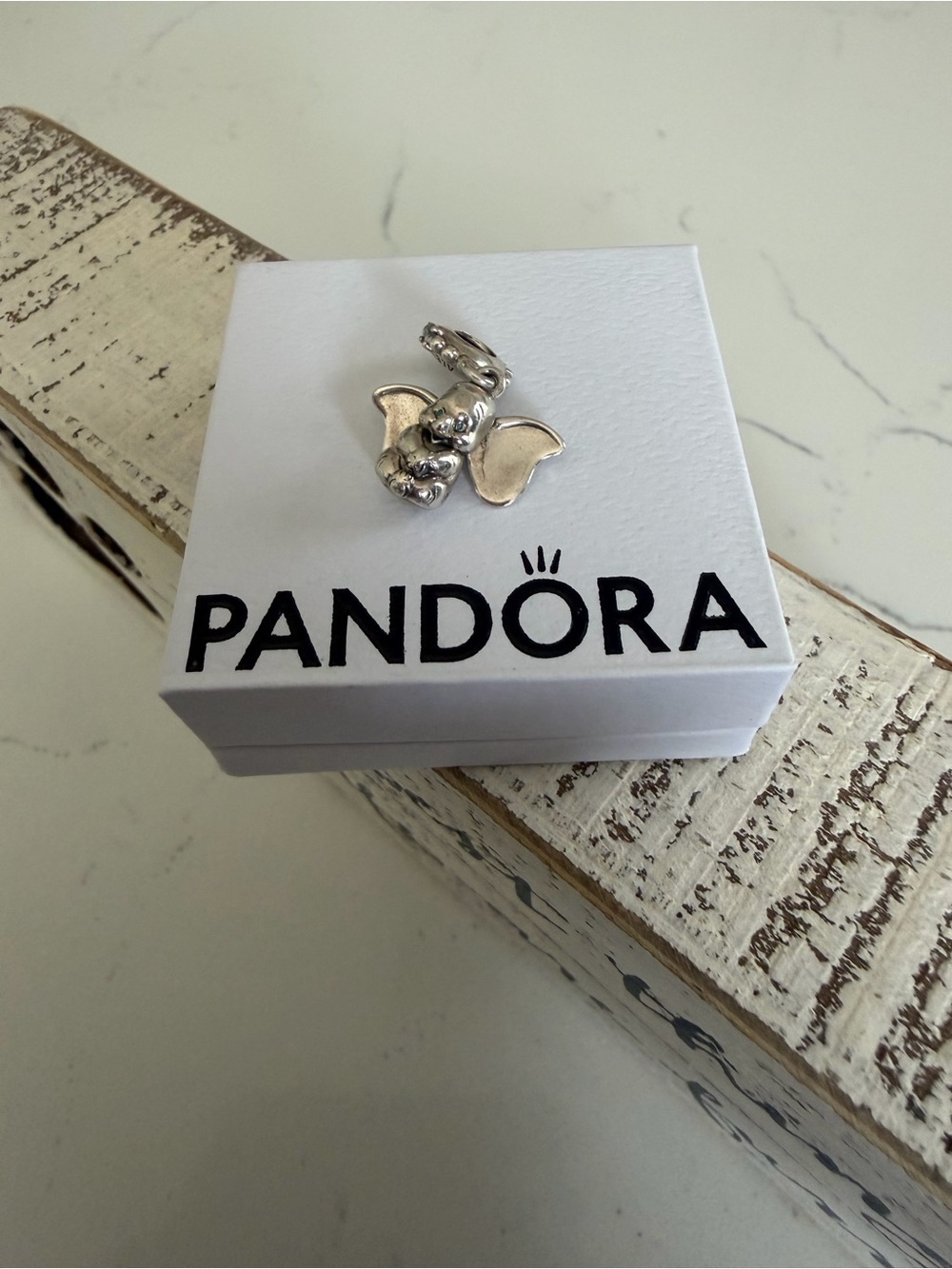 Pandora Silver DUMBO Dangle Charm Imprint PANDORA DISNEY S925 ALE